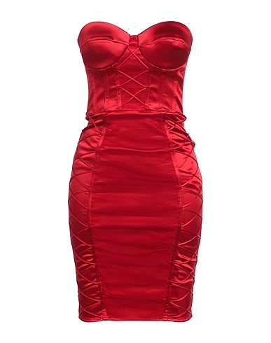 ELISABETTA FRANCHI VESTITI Rosso 49% Acetato, 44% Poliammide, 7% Elastan
