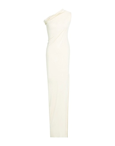 RICK OWENS LILIES Long dress Cream 95% Viscose, 5% Elastane