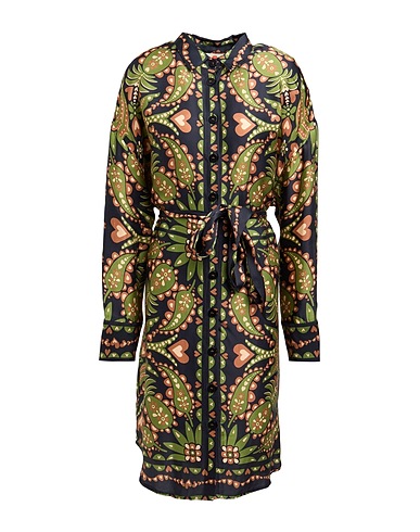 FARM RIO Shirt dress Military green 52% Viscose, 48% Rayon