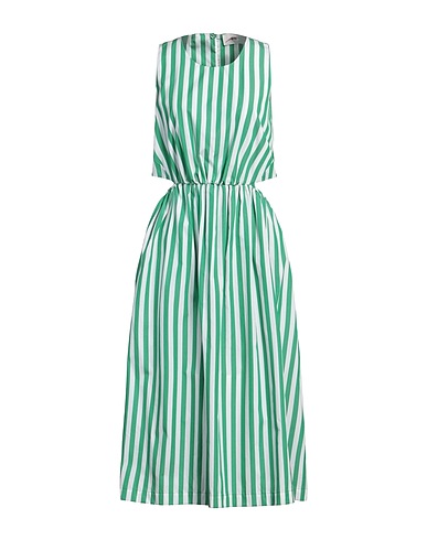 SOLOTRE Midi dress Green 100% Cotton