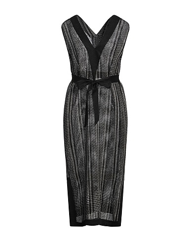 KITON Midi dress Black 100% Linen