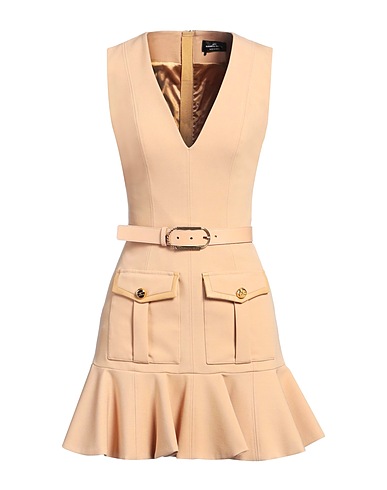 ELISABETTA FRANCHI Short dress Blush 52% Polyester, 43% Virgin Wool, 5% Elastane, Polyurethane