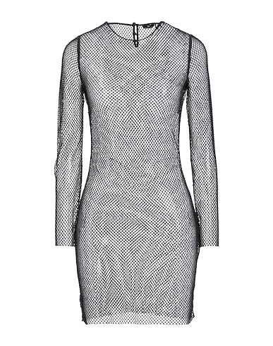 ELISABETTA FRANCHI Sheath dress NERO 100% Polyester, Plastic