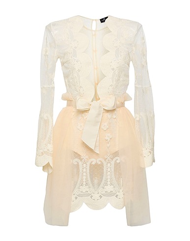 ELISABETTA FRANCHI Short dress Cream 100% Polyamide, Polyester