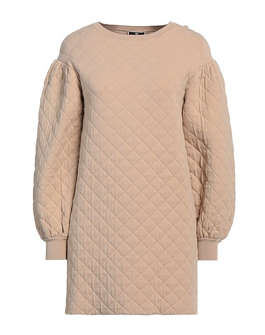 ELISABETTA FRANCHI Short dress Beige 61% Viscose, 26% Polyester, 13% Polypropylene