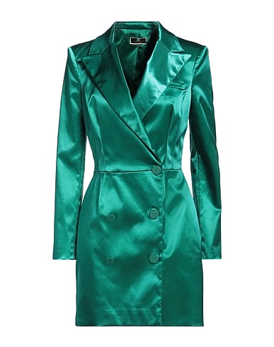 ELISABETTA FRANCHI Blazer dress Emerald green 94% Polyamide, 6% Elastane