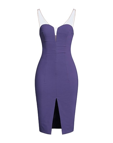 ELISABETTA FRANCHI Midi dress Purple 86% Polyamide, 14% Elastane