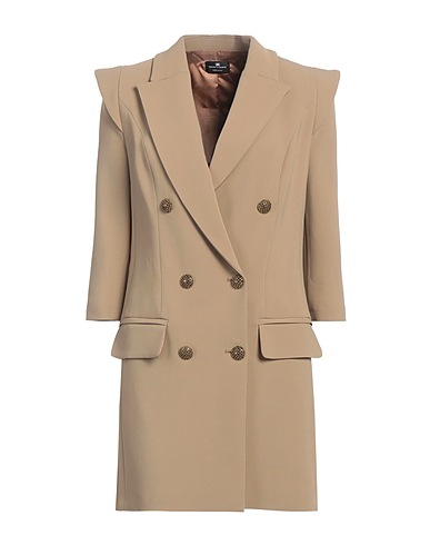 ELISABETTA FRANCHI Blazer dress Khaki 97% Viscose, 3% Elastane