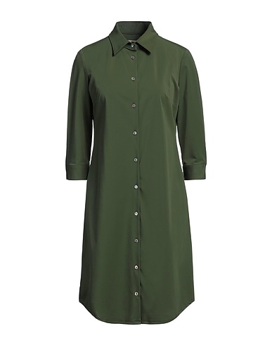 CAMICETTASNOB Midi dress Military green 85% Polyamide, 15% Elastane