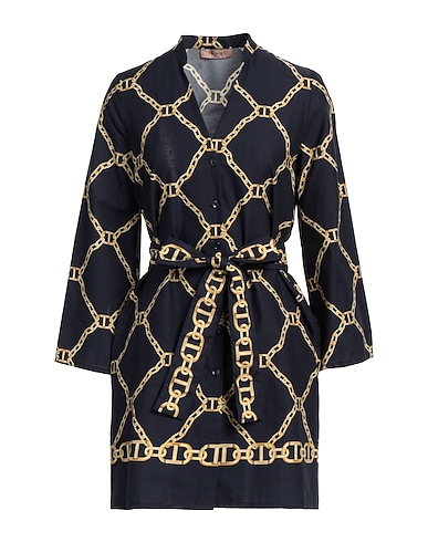 TWINSET Shirt dress Midnight blue 100% Cotton