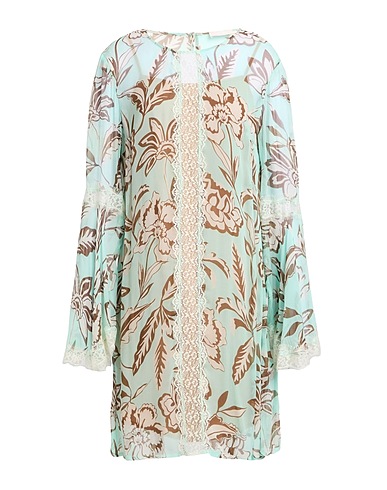 LIU •JO Short dress Light green 100% Viscose, Polyamide
