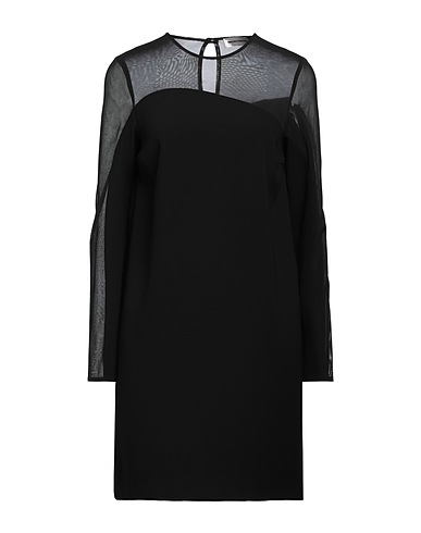 SANDRO FERRONE Sheath dress Black 100% Polyester, Polyamide, Elastane
