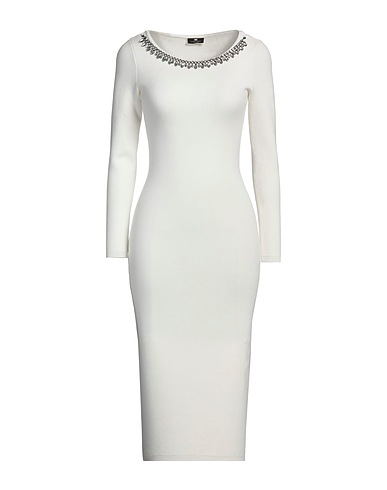 ELISABETTA FRANCHI Tubino Avorio 89% Viscosa, 8% Poliammide, 3% Elastan