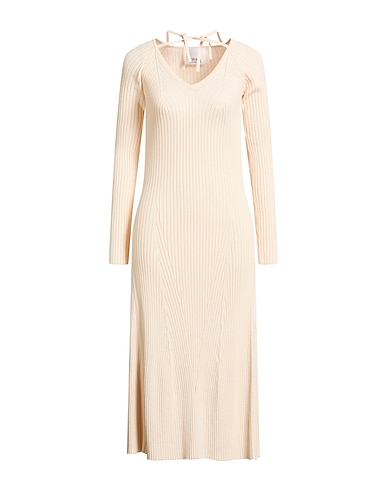 ERIKA CAVALLINI Midi dress AVORIO 65% Vinylal, 35% Polyamide