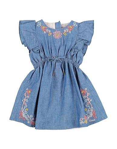 CHLOÉ Vestido para bebé  Blue 100% Cotton