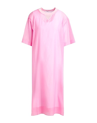 PESERICO Midi dress 67% Cotton, 33% Silk, Metal, Elastane