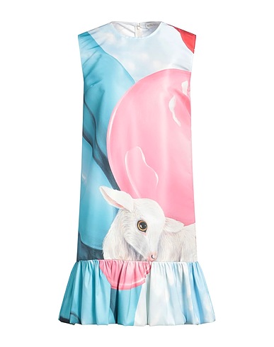 NINA RICCI Vestito corto Blu chiaro 100% Poliestere, Viscosa