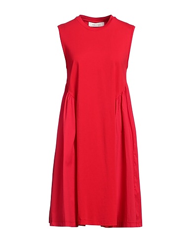 EMMA & GAIA RED Midi dress Red 100% Cotton