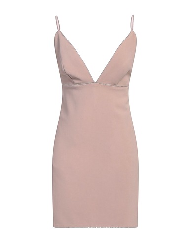 ELISABETTA FRANCHI Sheath dress Light brown 97% Viscose, 3% Elastane