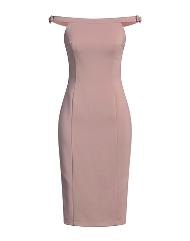 ELISABETTA FRANCHI Midi dress Blush 96% Viscose, 4% Elastane