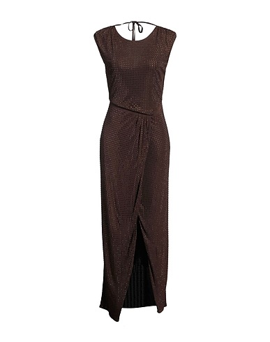 EMMA & GAIA Langes Kleid Schokobraun 100% Viskose