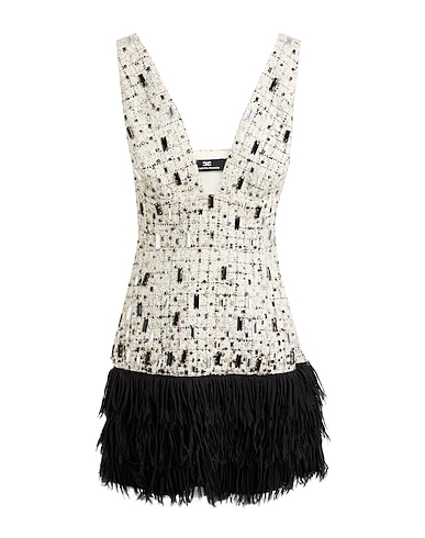 ELISABETTA FRANCHI Robe courte 34% Acrylique, 25% Laine, 15% Autres fibres, 15% Polyester, 11% Laine vierge