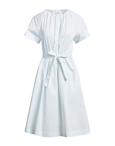 PESERICO Midi dress EASY Sky blue 66% Cotton, 31% Polyamide, 3% Elastane