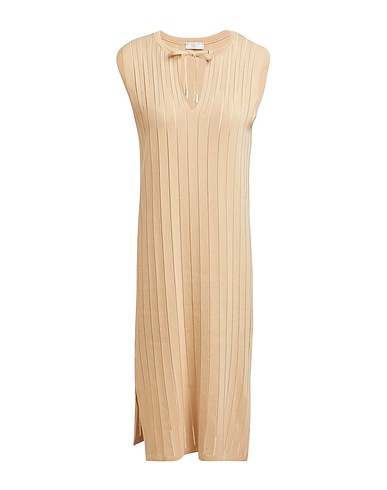 PESERICO Vestito midi Sabbia 100% Cotone