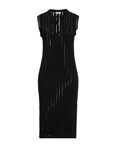 PESERICO Vestito midi Nero 100% Cotone