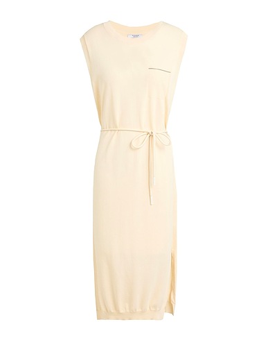 PESERICO Midi dress Cream 100% Cotton