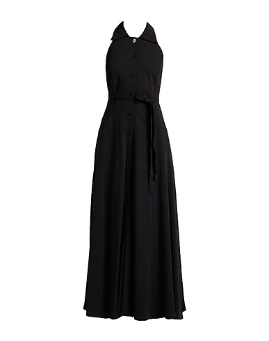 EMMA & GAIA Vestito chemisier Nero 96% Viscosa, 4% Elastan