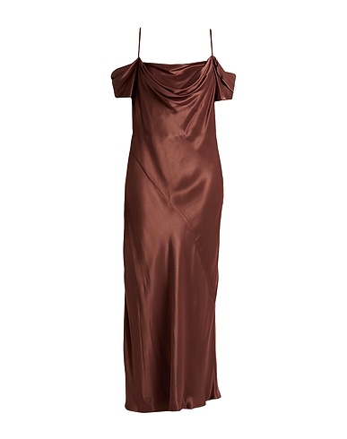 EMMA & GAIA Long dress Chocolate brown 100% Viscose
