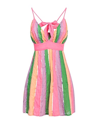 SUNDRESS Short dress Pink 100% Cotton