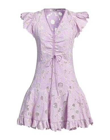 SANDRO Short dress 54% Polyester, 46% Cotton, Lyocell, Polyamide, Linen