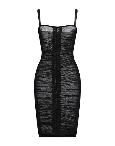ELISABETTA FRANCHI Tubino Nero 90% Cotone, 10% Elastan, Acrilico, Poliammide, Lana mohair