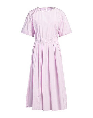 PESERICO Midi dress Lilac 52% Cotton, 48% Polyester