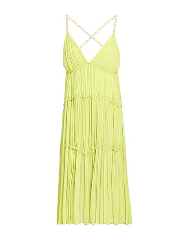SFIZIO STUDIO Vestito midi Verde lime 100% Viscosa