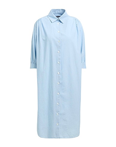 ACADEMIA Vestito chemisier Blu chiaro 100% Cotone