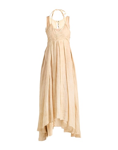MASNADA Long dress Beige 100% Ramie