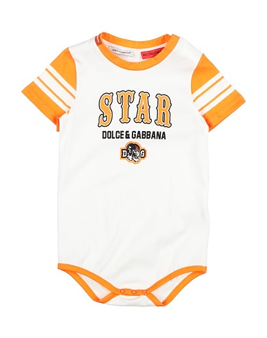 DOLCE&GABBANA Baby bodysuit White 100% Cotton