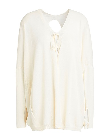 MASNADA Pullover Avorio 100% Cotone