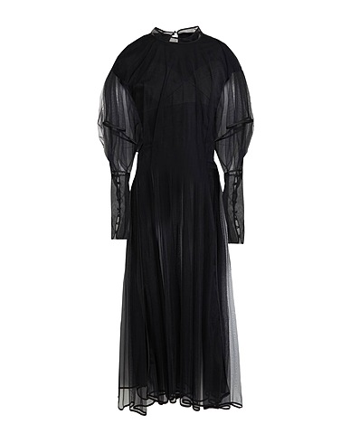 M ESSENTIAL Midi dress Black 100% Nylon, Cotton, Polyester