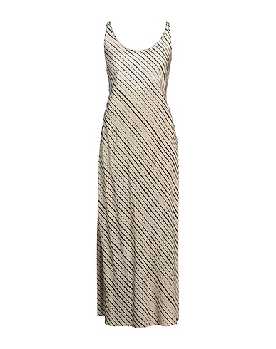 MASNADA Long dress Beige 50% Linen, 50% Viscose