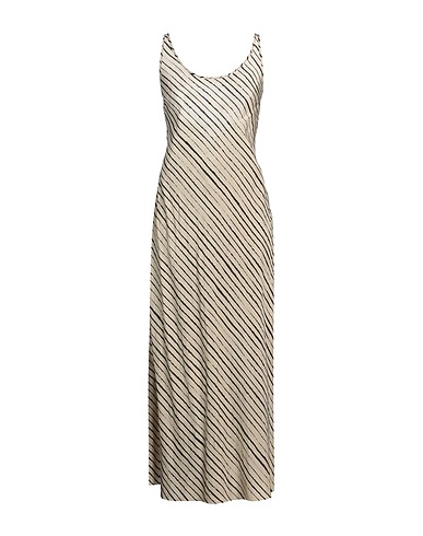 MASNADA Sommerkleid BEIGE 50% Leinen, 50% Viskose