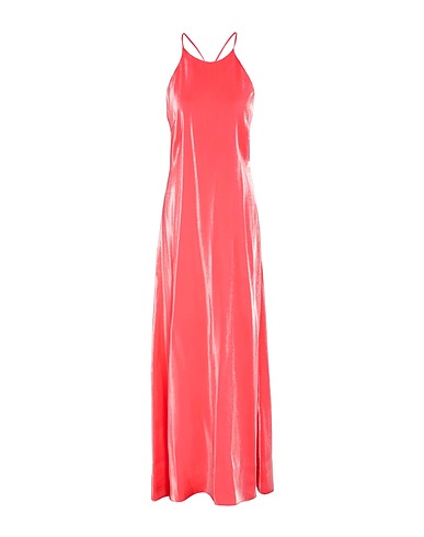 OTTOD'AME Vestito lungo Corallo 70% Viscosa, 30% Poliestere