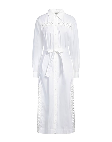 SANDRO Midi dress White 100% Cotton