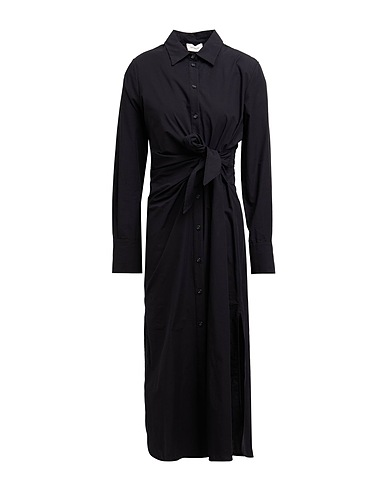 OTTOD'AME Midi dress Black 100% Cotton