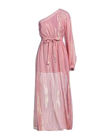SUNDRESS Vestito lungo Rosa antico 70% Viscosa, 30% Fibra di metallo