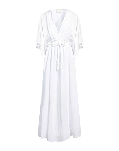 SOUVENIR Long dress White 60% Viscose, 40% Linen