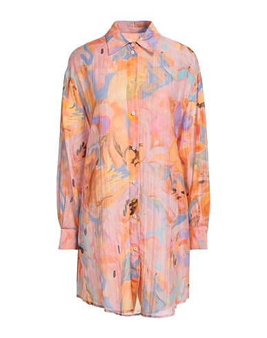 OTTOD'AME Shirt dress Apricot 70% Cotton, 30% Silk